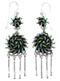Southwestern Sterling Silver Turquoise Needlepoint Earrings AX51071
